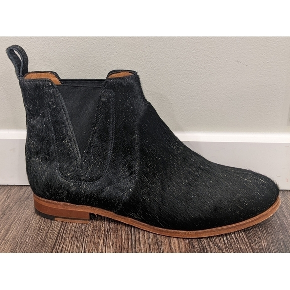 Intropia Leather and Calf Hair Black Short Boots Size EU 40 - Picture 4 of 13